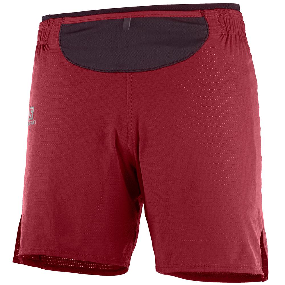 Salomon Israel SENSE M - Mens Shorts - Red (SDFG-70584)